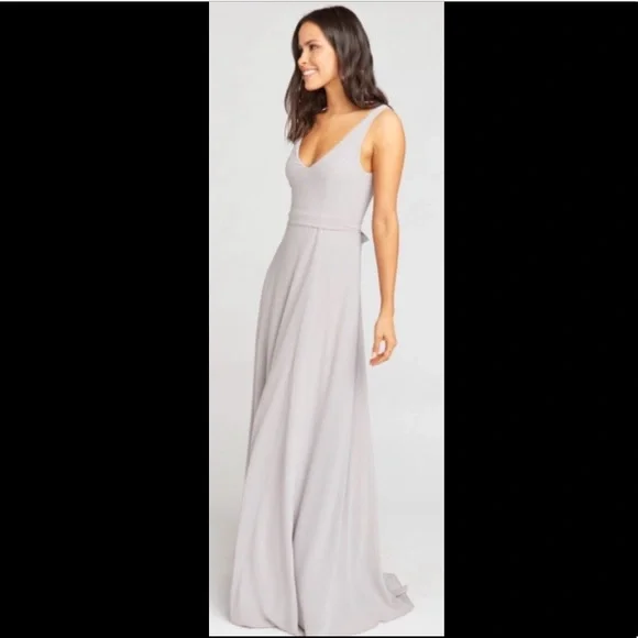 show me your mumu jenn maxi dress Jenn Maxi Dress Dusty Blush Crisp Show Me Your Mumu Jenn Maxi Bridesmaids  Dress Soft Beige